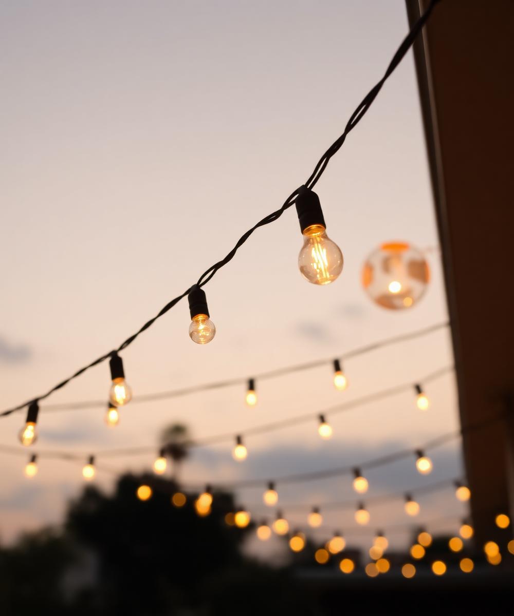 Warm Festoon Lighting 20m